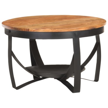 vidaXL Τραπεζάκι Σαλονιού 68x43cm από Μασίφ Ξύλο Ακακίας 1 τεμ.