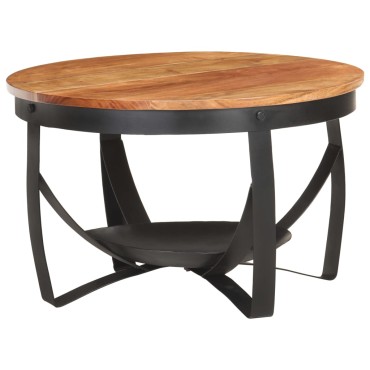 vidaXL Τραπεζάκι Σαλονιού 68x43cm από Μασίφ Ξύλο Ακακίας 1 τεμ.