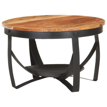 vidaXL Τραπεζάκι Σαλονιού 68x43cm από Μασίφ Ξύλο Ακακίας 1 τεμ.