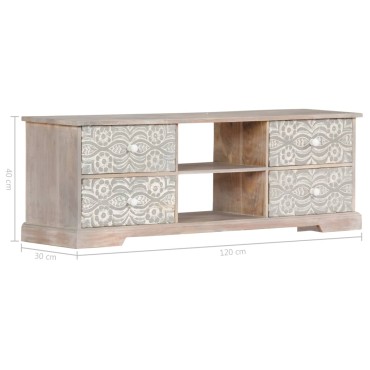 vidaXL Έπιπλο Τηλεόρασης 120x30x40cm από Μασίφ Ξύλο Ακακίας