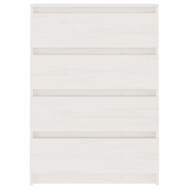vidaXL Βοηθητικό Ντουλάπι Λευκό 60x36x84cm από Μασίφ Ξύλο Πεύκου 1 τεμ.