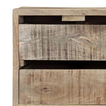 vidaXL Μπουφές με Συρτάρια 140x30x60cm από Μασίφ Ξύλο Μάνγκο 1 τεμ.