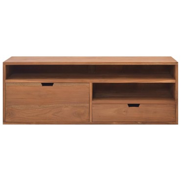 vidaXL Έπιπλο Τηλεόρασης 110x30x40cm από Μασίφ Ξύλο Teak