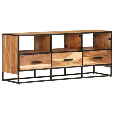 vidaXL Έπιπλο Τηλεόρασης 110x30x45cm από Μασίφ Ξύλο Ακακίας