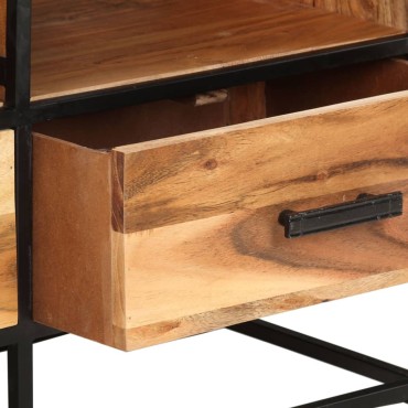 vidaXL Έπιπλο Τηλεόρασης 110x30x45cm από Μασίφ Ξύλο Ακακίας