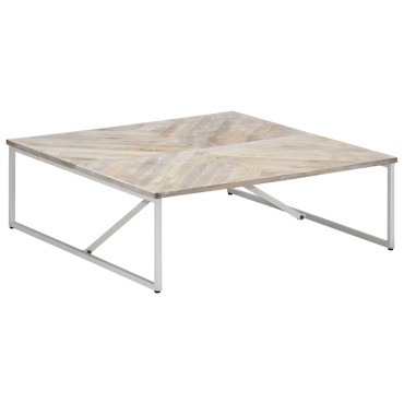 vidaXL Τραπεζάκι Σαλονιού 110x110x36cm από Μασίφ Ξύλο Μάνγκο 1 τεμ.