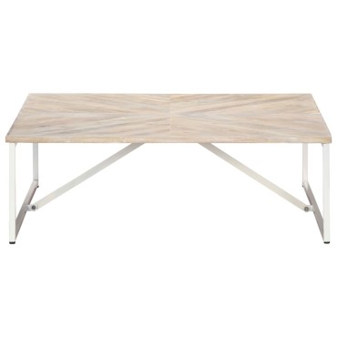 vidaXL Τραπεζάκι Σαλονιού 110x110x36cm από Μασίφ Ξύλο Μάνγκο 1 τεμ.