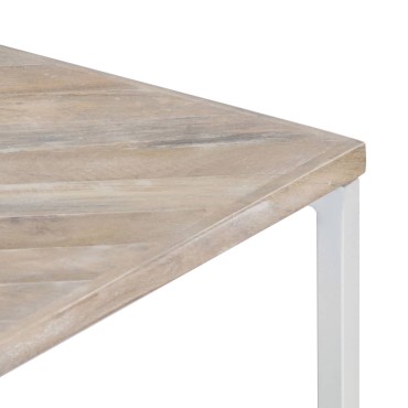 vidaXL Τραπεζάκι Σαλονιού 110x110x36cm από Μασίφ Ξύλο Μάνγκο 1 τεμ.