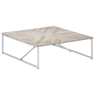 vidaXL Τραπεζάκι Σαλονιού 110x110x36cm από Μασίφ Ξύλο Μάνγκο 1 τεμ.