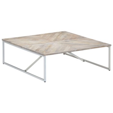 vidaXL Τραπεζάκι Σαλονιού 110x110x36cm από Μασίφ Ξύλο Μάνγκο 1 τεμ.
