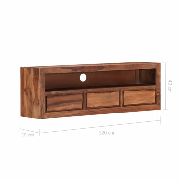 vidaXL Έπιπλο Τηλεόρασης 120x30x40cm από Μασίφ Ξύλο Ακακίας