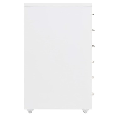 vidaXL Αρχειοθήκη Φορητή Λευκή 28x41x69cm Μεταλλική 1 τεμ.