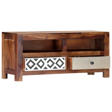 vidaXL Έπιπλο Τηλεόρασης 90x30x40cm από Μασίφ Ξύλο Sheesham
