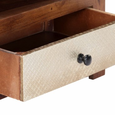 vidaXL Έπιπλο Τηλεόρασης 90x30x40cm από Μασίφ Ξύλο Sheesham