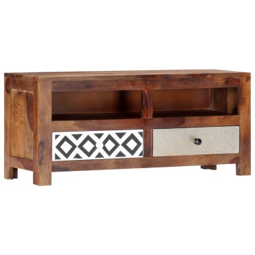 vidaXL Έπιπλο Τηλεόρασης 90x30x40cm από Μασίφ Ξύλο Sheesham