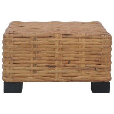 vidaXL Τραπεζάκι Σαλονιού 47x47x28cm από Γνήσιο Ρατάν