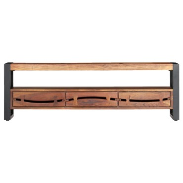 vidaXL Έπιπλο Τηλεόρασης 140x30x45cm από Μασίφ Ξύλο Ακακίας