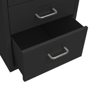 vidaXL Αρχειοθήκη Φορητή Λευκή 28x41x69cm Μεταλλική 1 τεμ.