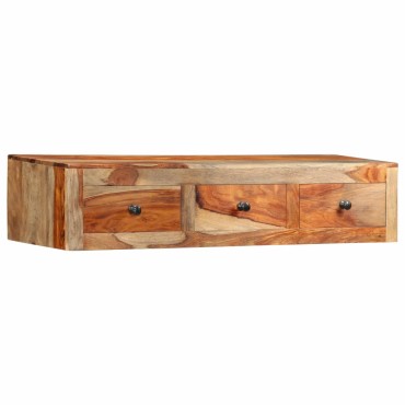vidaXL Κονσόλα Τοίχου 100x25x20cm από Μασίφ Ξύλο Sheesham 1 τεμ.