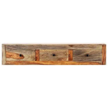 vidaXL Κονσόλα Τοίχου 100x25x20cm από Μασίφ Ξύλο Sheesham 1 τεμ.