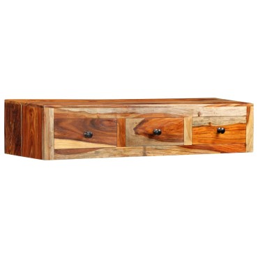 vidaXL Κονσόλα Τοίχου 100x25x20cm από Μασίφ Ξύλο Sheesham 1 τεμ.