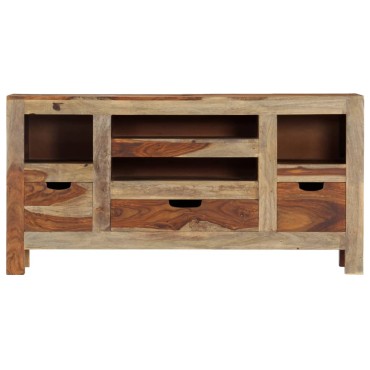 vidaXL Μπουφές Γκρι 100x30x50cm από Μασίφ Ξύλο Ακακίας 1 τεμ.