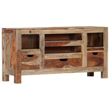 vidaXL Μπουφές Γκρι 100x30x50cm από Μασίφ Ξύλο Ακακίας 1 τεμ.