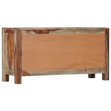 vidaXL Μπουφές Γκρι 100x30x50cm από Μασίφ Ξύλο Ακακίας 1 τεμ.