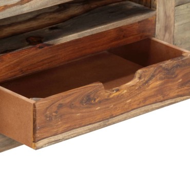 vidaXL Μπουφές Γκρι 100x30x50cm από Μασίφ Ξύλο Ακακίας 1 τεμ.