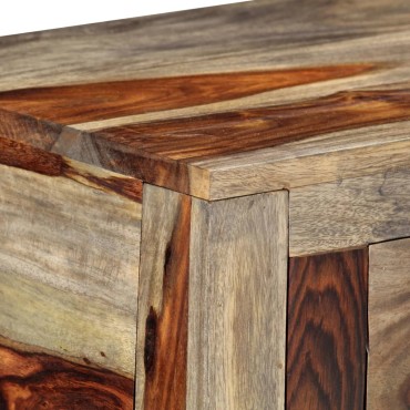 vidaXL Κονσόλα Τραπέζι με 3 Συρτάρια 120x30x75cm Μασίφ Ξύλο Sheesham 1 τεμ.