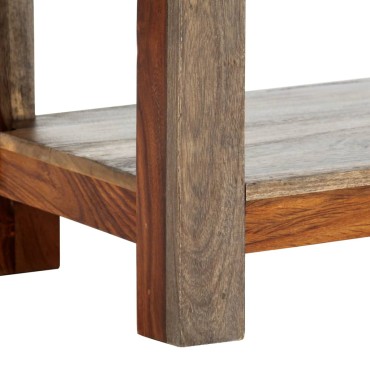 vidaXL Κονσόλα Τραπέζι με 3 Συρτάρια 120x30x75cm Μασίφ Ξύλο Sheesham 1 τεμ.