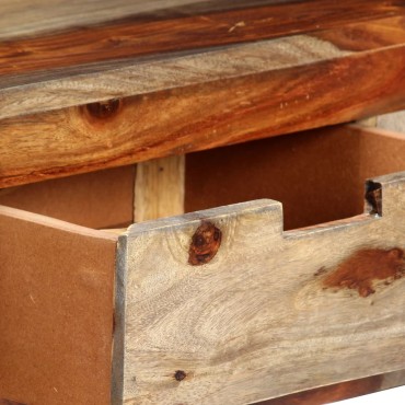vidaXL Κονσόλα Τραπέζι με 3 Συρτάρια 120x30x75cm Μασίφ Ξύλο Sheesham 1 τεμ.
