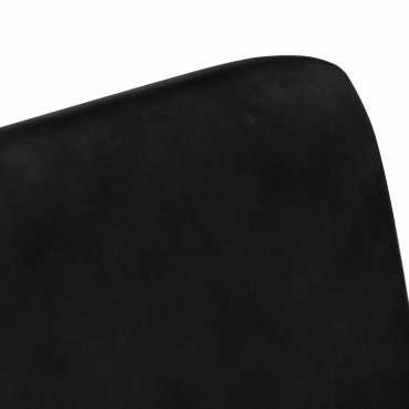 vidaXL Πολυθρόνα Μαύρη από Γνήσιο Δέρμα 55x62x75cm 1 τεμ.