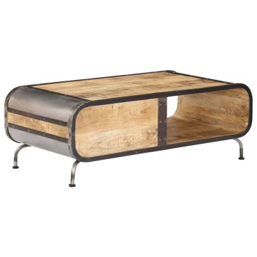 vidaXL Τραπεζάκι Σαλονιού 100x50x35cm από Μασίφ Ξύλο Μάνγκο 1 τεμ.