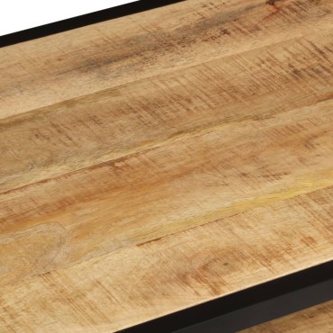 vidaXL Τραπεζάκι Σαλονιού 90x45x35cm Μασίφ Ακατέργαστο Ξύλο Μάνγκο 1 τεμ.