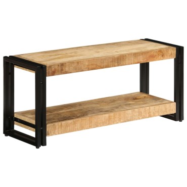 vidaXL Έπιπλο Τηλεόρασης 90x30x40cm από Μασίφ Ξύλο Μάνγκο