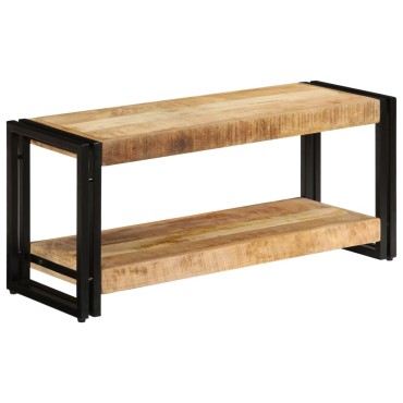 vidaXL Έπιπλο Τηλεόρασης 90x30x40cm από Μασίφ Ξύλο Μάνγκο