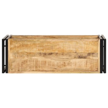 vidaXL Έπιπλο Τηλεόρασης 90x30x40cm από Μασίφ Ξύλο Μάνγκο