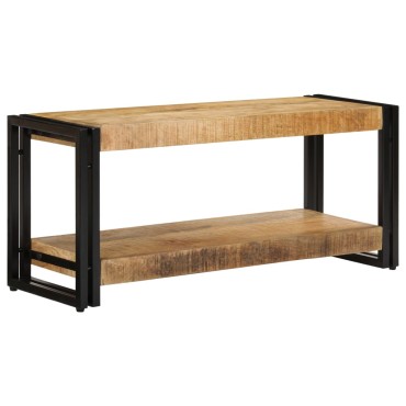 vidaXL Έπιπλο Τηλεόρασης 90x30x40cm από Μασίφ Ξύλο Μάνγκο
