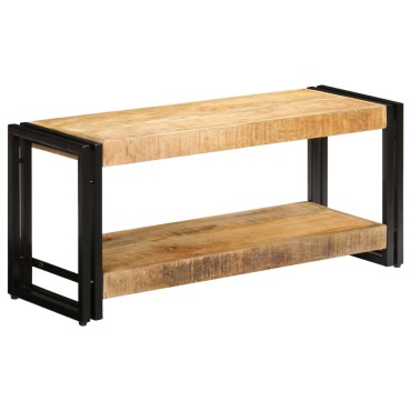 vidaXL Έπιπλο Τηλεόρασης 90x30x40cm από Μασίφ Ξύλο Μάνγκο