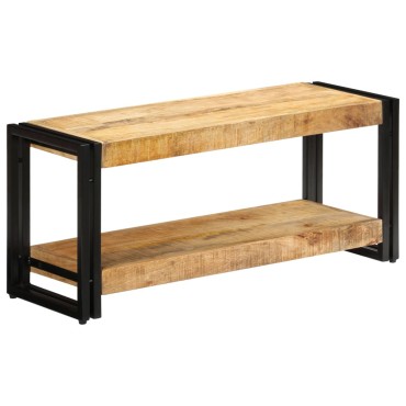 vidaXL Έπιπλο Τηλεόρασης 90x30x40cm από Μασίφ Ξύλο Μάνγκο