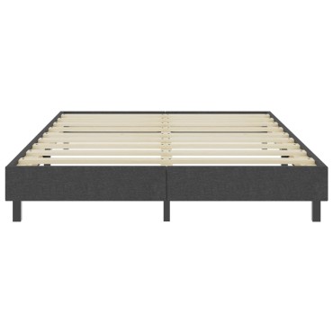 vidaXL Κρεβάτι Boxspring Σκούρο Γκρι 180 x 200 εκ. Υφασμάτινο