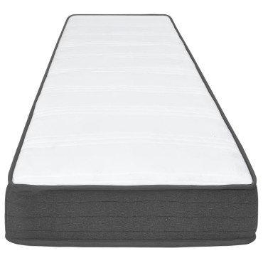 vidaXL Κρεβάτι Boxspring Σκούρο Γκρι 180 x 200 εκ. Υφασμάτινο