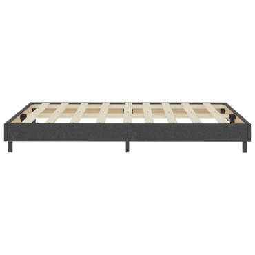 vidaXL Κρεβάτι Boxspring Σκούρο Γκρι 180 x 200 εκ. Υφασμάτινο