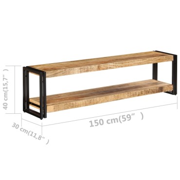 vidaXL Έπιπλο Τηλεόρασης 150x30x40cm από Μασίφ Ξύλο Μάνγκο