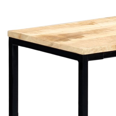 vidaXL Τραπέζι Κονσόλα 140x35x76cm από Μασίφ Ακατέργαστο Ξύλο Μάνγκο 1 τεμ.
