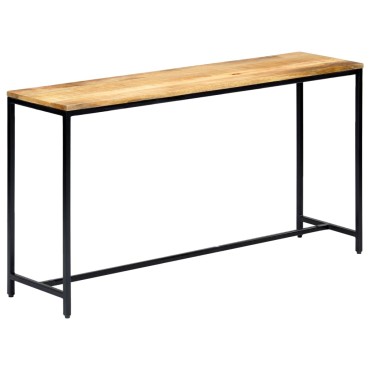 vidaXL Τραπέζι Κονσόλα 140x35x76cm από Μασίφ Ακατέργαστο Ξύλο Μάνγκο 1 τεμ.