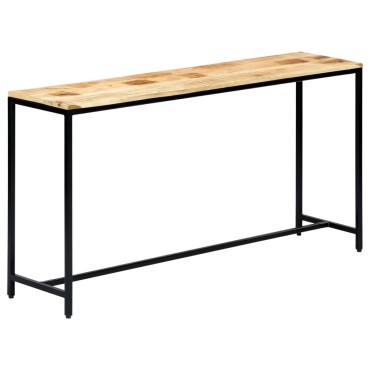 vidaXL Τραπέζι Κονσόλα 140x35x76cm από Μασίφ Ακατέργαστο Ξύλο Μάνγκο 1 τεμ.