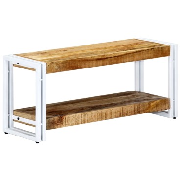 vidaXL Έπιπλο Τηλεόρασης 90x30x40cm από Μασίφ Ξύλο Μάνγκο