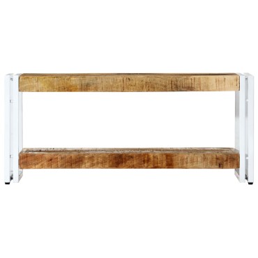 vidaXL Έπιπλο Τηλεόρασης 90x30x40cm από Μασίφ Ξύλο Μάνγκο